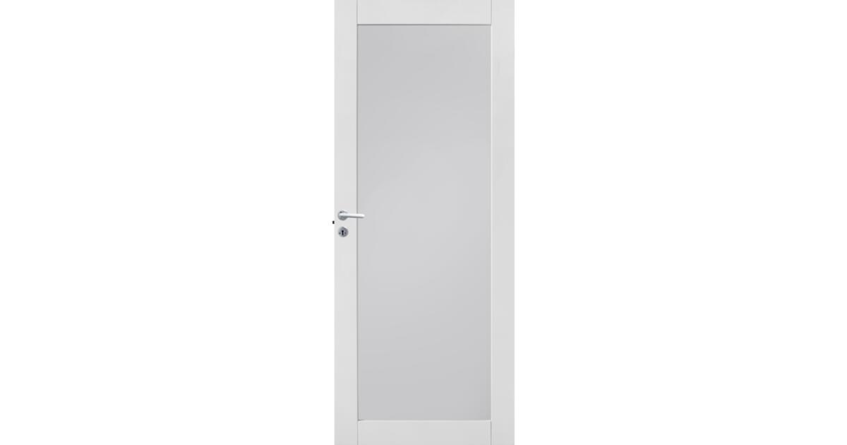 Solid Innerdør funkis massiv fyllingsdør herdet glass 90x210 klassisk ...