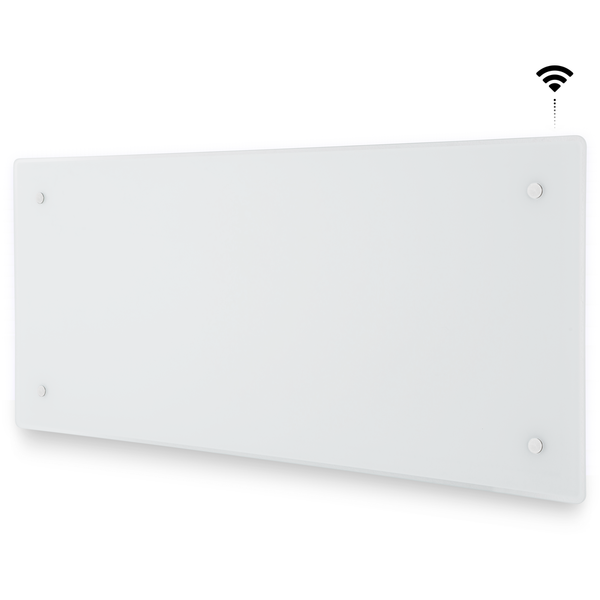 Panelovn clea glass wifi 800w hvit